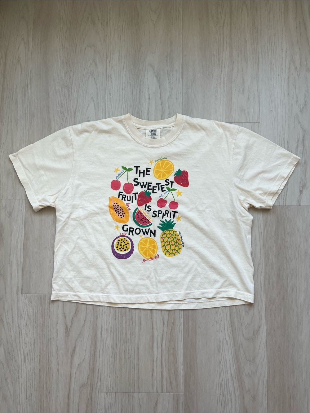 Kids Cream Fruit Graphic Tee - The Sweetest Fruit